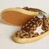 Super-Star LTD para mujer en piel de potro con estampado de leopardo, estrella de piel y lengüeta en el talón Super-Star LTD para mujer en piel de potro con estampado de leopardo, estrella de piel y lengüeta en el talón