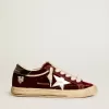 Super-Star LTD para mujer en terciopelo con estrella y lengüeta del talón en piel metalizada Super-Star LTD para mujer en terciopelo con estrella y lengüeta del talón en piel metalizada