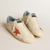 Super-Star para hombre con estrella con estampado de cocodrilo y lengüeta azul plateada en el talón