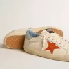 Super-Star para hombre con estrella con estampado de cocodrilo y lengüeta azul plateada en el talón
