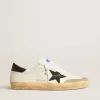 Super-Star para hombre en blanco de origen biológico con estrella y lengüeta en el talón en negro