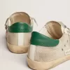 Super-Star para hombre en malla plateada clara con estrella gris