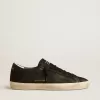Super-Star para hombre en nubuck negro con estrella perforada y lengüeta del talón en nubuck negro Super-Star para hombre en nubuck negro con estrella perforada y lengüeta del talón en nubuck negro