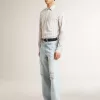 Super-Star para hombre en piel con estrella de denim negro y lengüeta del talón en piel negra Super-Star para hombre en piel con estrella de denim negro y lengüeta del talón en piel negra