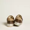 Super-Star para hombre en piel con estrella de piel azul y lengüeta del talón en nubuck beige Super-Star para hombre en piel con estrella de piel azul y lengüeta del talón en nubuck beige