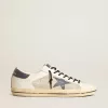 Super-Star para hombre en piel y ante con estrella de piel azul con estampado de lagarto Super-Star para hombre en piel y ante con estrella de piel azul con estampado de lagarto
