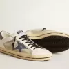 Super-Star para hombre en piel y ante con estrella de piel azul con estampado de lagarto Super-Star para hombre en piel y ante con estrella de piel azul con estampado de lagarto