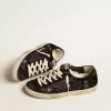 Super-Star para hombre en terciopelo negro y ante con estrella de ante negro Super-Star para hombre en terciopelo negro y ante con estrella de ante negro
