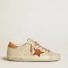 Super-Star para mujer con estrella de cuero y lengüeta del talón de cuero con estampado de cocodrilo Super-Star para mujer con estrella de cuero y lengüeta del talón de cuero con estampado de cocodrilo