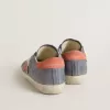 Super Star para mujer en nubuck azul con estrella y lengüeta en el talón de ante rosa Super Star para mujer en nubuck azul con estrella y lengüeta en el talón de ante rosa