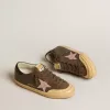 Super-Star Penstar LTD para mujer en piel marrón con estrella de ante rosa Super-Star Penstar LTD para mujer en piel marrón con estrella de ante rosa