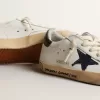 Super-Star Young en napa con estrella estampada y lengüeta negra en el talón