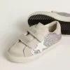 Teen Old School en plata y rosa brillante con estrella de cuero blanco. Teen Old School en plata y rosa brillante con estrella de cuero blanco.