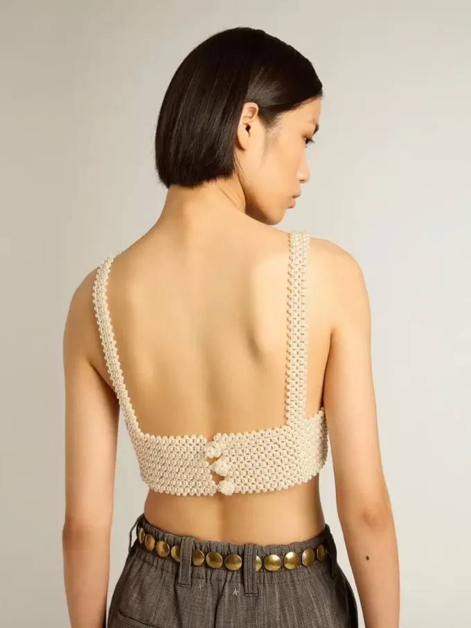Top de perlas para mujer Top de perlas para mujer