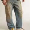 True-Star para hombre en piel napa blanca con estrella de piel dorada y lengüeta del talón en ante beige True-Star para hombre en piel napa blanca con estrella de piel dorada y lengüeta del talón en ante beige