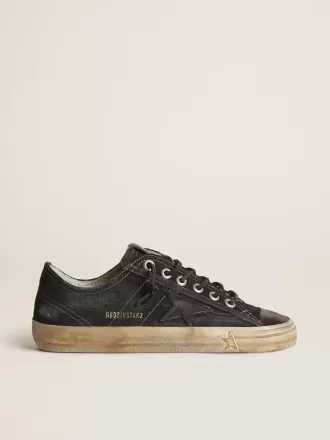 V-Star en denim azul medianoche con estrella y puntera de cuero negro