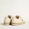 V-Star en lona beige con estrella plateada brillante