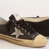 V-Star LTD para hombre en lona negra con estrella y talón en gris hielo V-Star LTD para hombre en lona negra con estrella y talón en gris hielo