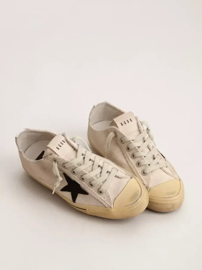 V-Star LTD para hombre con estrella de ante negro y letras bordadas V-Star LTD para hombre con estrella de ante negro y letras bordadas