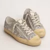 V-Star LTD para mujer en plata brillante con estrella de ante gris hielo