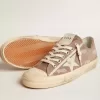 V-Star para mujer en ante gris paloma con estrella de cuero gris claro V-Star para mujer en ante gris paloma con estrella de cuero gris claro