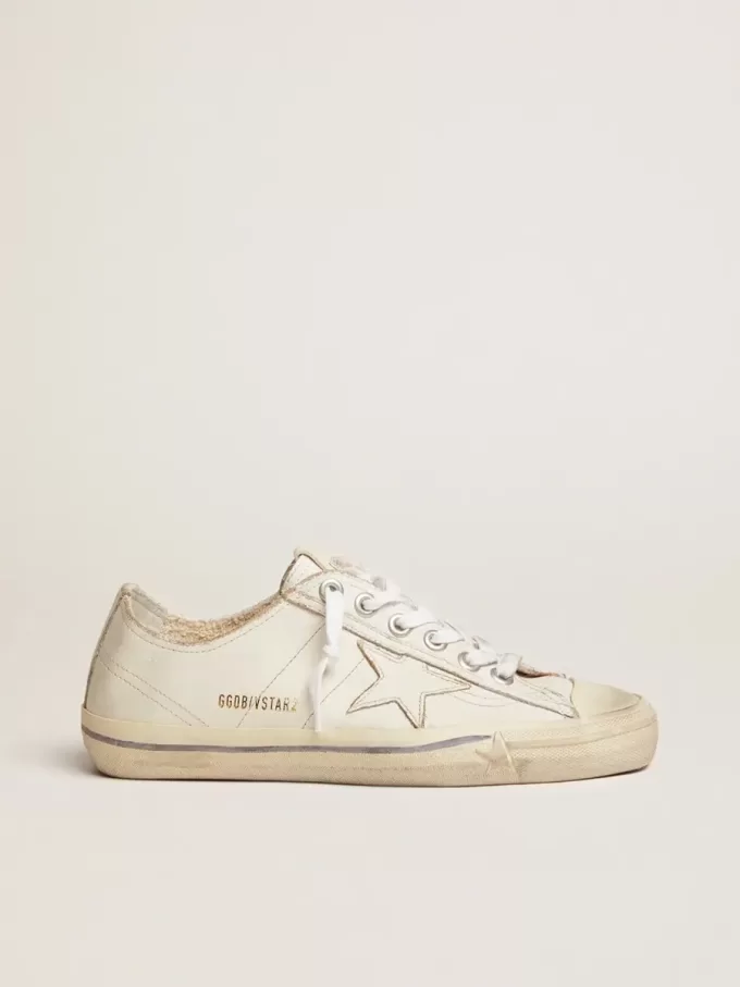 V-Star para mujer en piel con efecto vintage V-Star para mujer en piel con efecto vintage