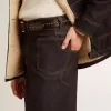 Vaqueros anchos para hombre en azul oscuro con lavado único Vaqueros anchos para hombre en azul oscuro con lavado único