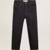 Vaqueros azul oscuro para hombre en denim de un solo lavado Vaqueros azul oscuro para hombre en denim de un solo lavado