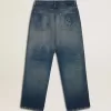 Vaqueros CNY de corte holgado y lavado medio para hombre Vaqueros CNY de corte holgado y lavado medio para hombre