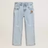 Vaqueros de denim claro para niño