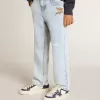 Vaqueros de denim claro para niño