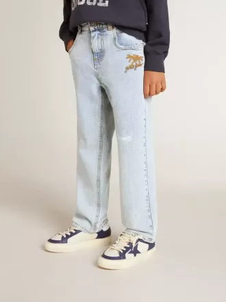Vaqueros de denim claro para niño Vaqueros de denim claro para niño
