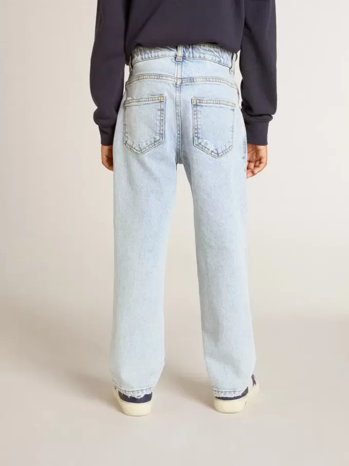 Vaqueros de denim claro para niño