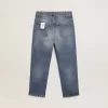 Vaqueros elásticos para niño en denim azul.