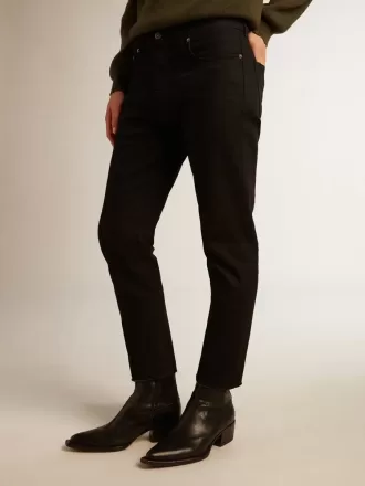 Vaqueros pitillo negros para hombre