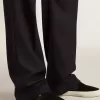 VCE Penstar para hombre en ante negro con lengüeta de cuero negro en el talón