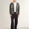 VCE Penstar para hombre en ante negro con lengüeta de cuero negro en el talón