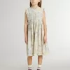 Vestido midi de algodón para niña con estampado floral multicolor Vestido midi de algodón para niña con estampado floral multicolor