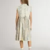 Vestido midi de algodón para niña con estampado floral multicolor Vestido midi de algodón para niña con estampado floral multicolor