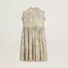 Vestido midi de algodón para niña con estampado floral multicolor Vestido midi de algodón para niña con estampado floral multicolor
