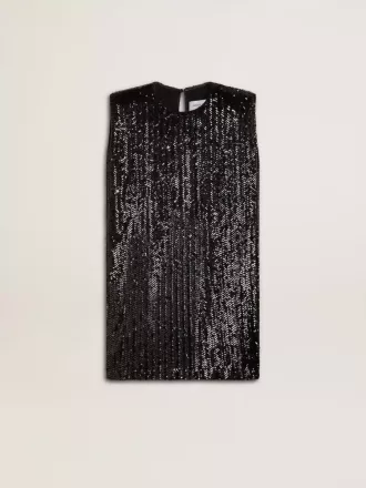 Vestido negro con lentejuelas para mujer
