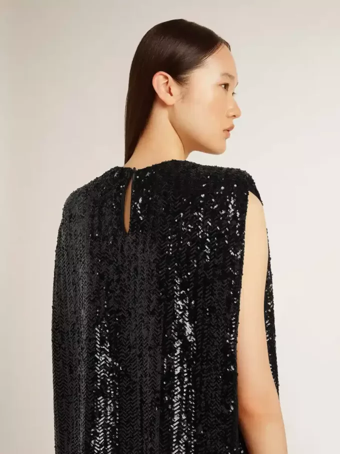 Vestido negro con lentejuelas para mujer Vestido negro con lentejuelas para mujer
