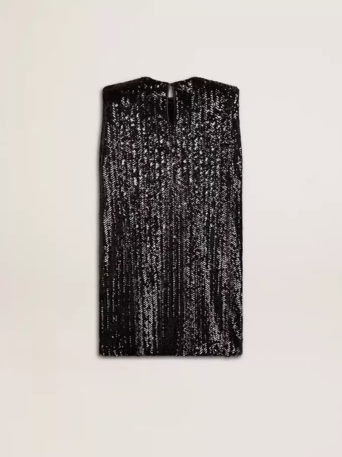Vestido negro con lentejuelas para mujer Vestido negro con lentejuelas para mujer