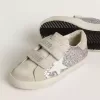 Young Old School en plata y rosa brillante con estrella de cuero blanco Young Old School en plata y rosa brillante con estrella de cuero blanco