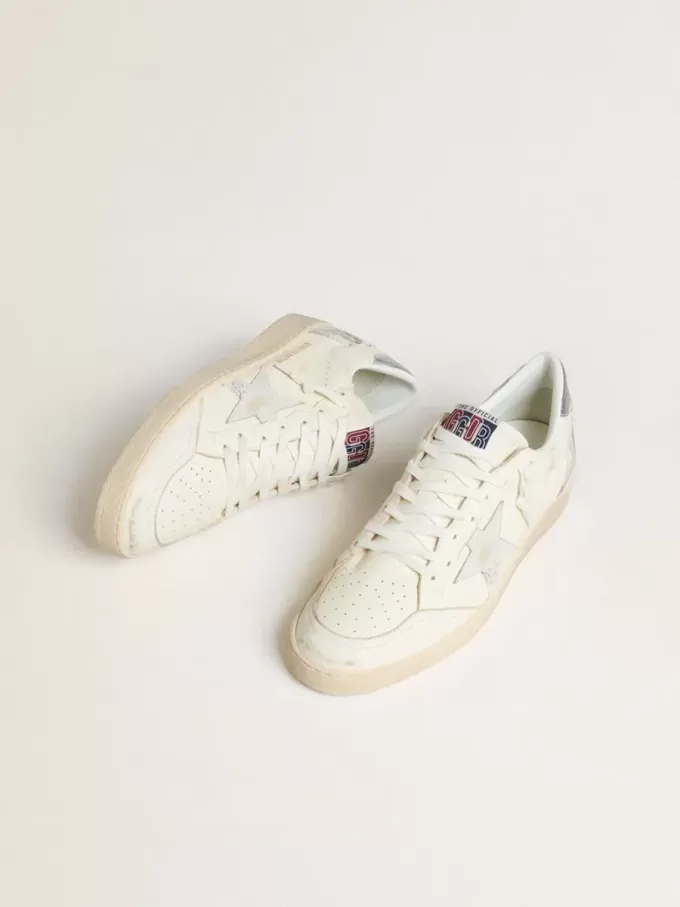 Zapatillas Ball Star LTD para mujer con estrella de patchwork y lengüeta metálica en el talón. Zapatillas Ball Star LTD para mujer con estrella de patchwork y lengüeta metálica en el talón.