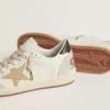 Zapatillas Ball Star LTD para mujer con estrella dorada y lengüeta negra en el talón Zapatillas Ball Star LTD para mujer con estrella dorada y lengüeta negra en el talón