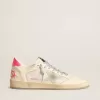 Zapatillas Ball Star LTD para mujer en piel napa y malla con estrella de ante y lengüeta de piel en el talón Zapatillas Ball Star LTD para mujer en piel napa y malla con estrella de ante y lengüeta de piel en el talón