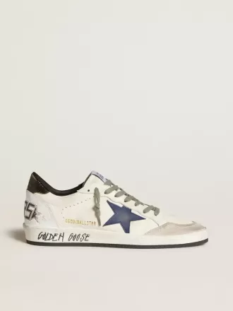 Zapatillas Ball Star para hombre en napa con estrella de piel y lengüeta metálica en el talón
