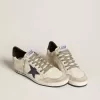 Zapatillas Ball Star para hombre en napa con estrella de piel y lengüeta metálica en el talón Zapatillas Ball Star para hombre en napa con estrella de piel y lengüeta metálica en el talón