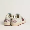 Zapatillas Ball Star para hombre en nubuck con estampado de cocodrilo y estrella de ante burdeos Zapatillas Ball Star para hombre en nubuck con estampado de cocodrilo y estrella de ante burdeos